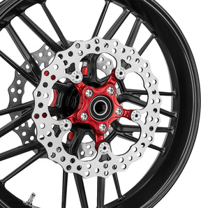 Arlen Ness 11.8" Spider Brake Rotor, Red Brake Rotors Arlen Ness