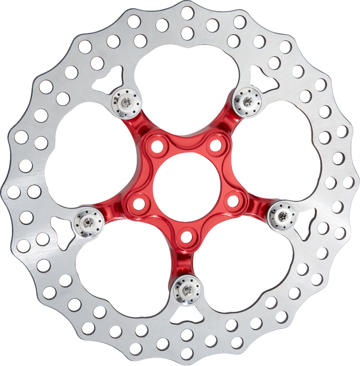Arlen Ness 11.8" Spider Rear Brake Rotor, Red - 09+ Touring Brake Rotors Arlen Ness