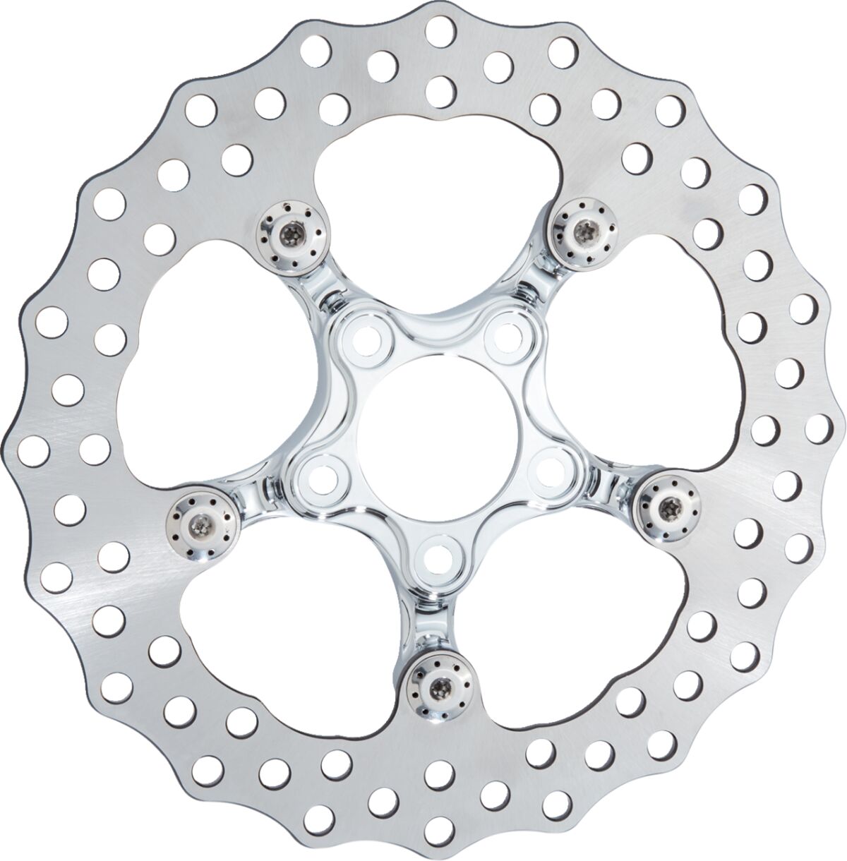 Arlen Ness 11.5" Spider Brake Rotor, Chrome Brake Rotors Arlen Ness