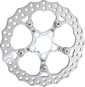 Arlen Ness 11.8" Spider Brake Rotor, Chrome Brake Rotors Arlen Ness
