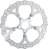 Arlen Ness 14" Spider Brake Rotor, Chrome Brake Rotors Arlen Ness