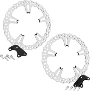Arlen Ness Rotor Kit Jagged Vrod 15 BRAKE ROTORS - STREET Arlen Ness