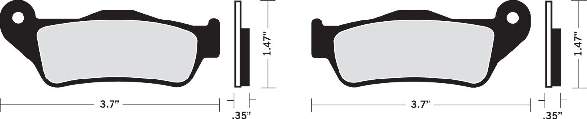 Drag Specialties Brake Pad Organic Organic Brake Pads Drag Specialties