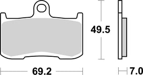 Sbs Brake Pad Ceramic Street Organic Brake Pads Sbs