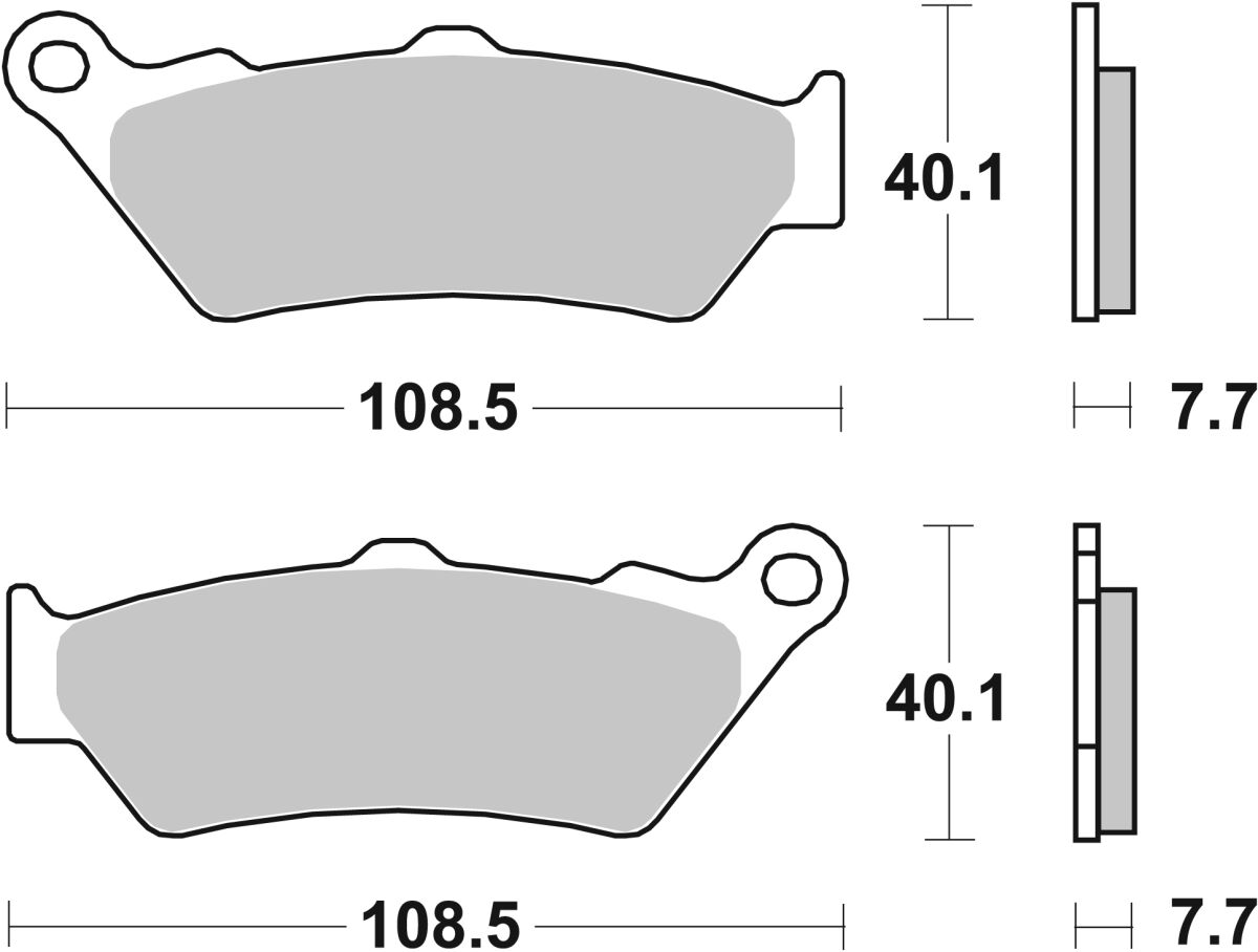 Sbs Brake Pad Car/Cer BRAKE PADS - ORGANIC Sbs