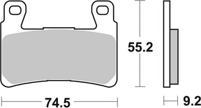 Sbs Brake Pad Ceramic Street Organic Brake Pads Sbs