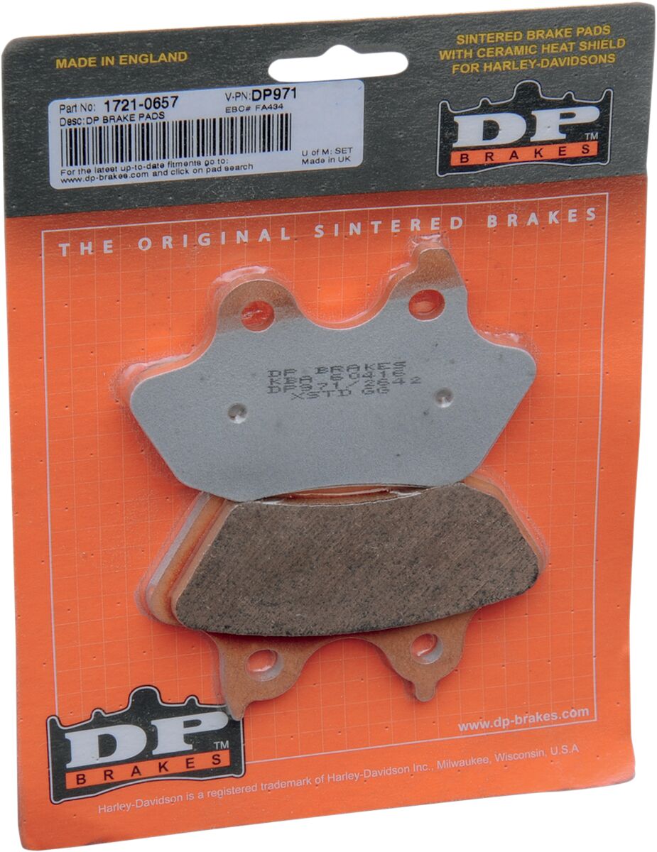 Dp Brakes Brake Pad Dp Sintered Replacement Street Touring Off Road/Atv Sintered Metal Brake Pads Dp Brakes