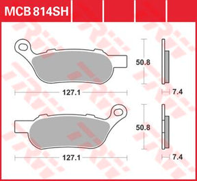 Trw Brake Pad Sh Sinter Performance Street & Road Tracks Sintered Metal Brake Pads Trw