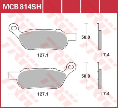 Trw Brake Pad Sh Sinter Performance Street & Road Tracks Sintered Metal Brake Pads Trw