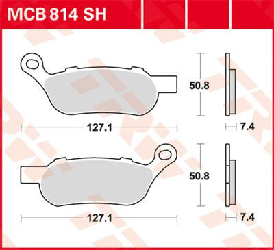 Trw Brake Pad Sh Sinter Performance Street & Road Tracks Sintered Metal Brake Pads Trw