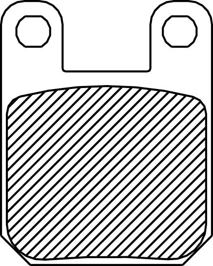 Drag Specialties Brake Pad Drag Sinterd BRAKE PADS - SINTERED METAL Drag Specialties