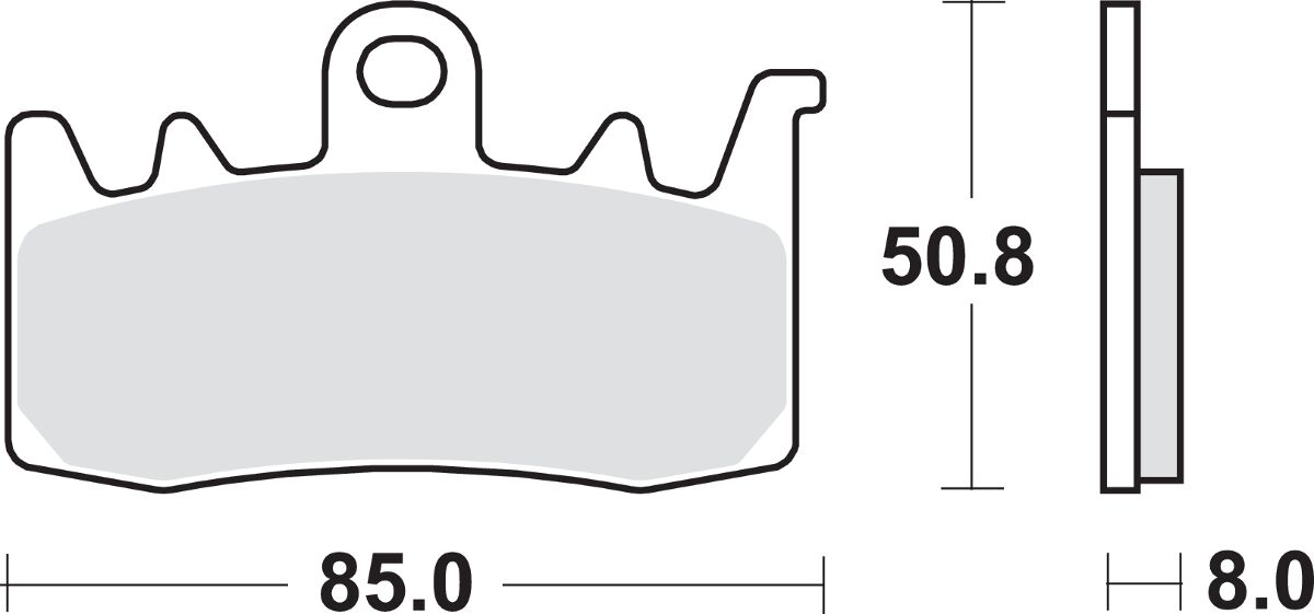 Sbs Brake Pad Sint Fr BRAKE PADS - SINTERED METAL Sbs