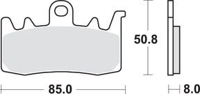 Sbs Brake Pad Sint Fr BRAKE PADS - SINTERED METAL Sbs
