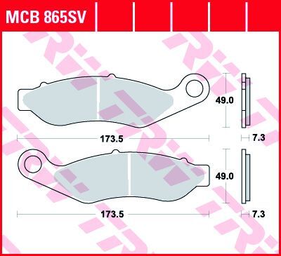 Trw Brake Pad Sv Sinter Performance Street Sintered Metal Brake Pads Trw