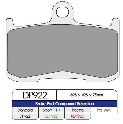 Dp Brakes Brake Pad Sinter BRAKE PADS - SINTERED METAL Dp Brakes