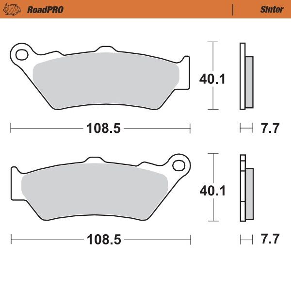 Moto Master Brake Pad Sinter Rear BRAKE PADS - SINTERED METAL Moto Master