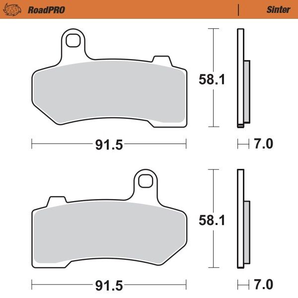 Moto Master Brake Pad Roadpro Sinter Sintered Metal Brake Pads Moto Master