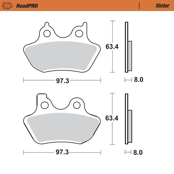 Moto Master Brake Pad Roadpro Sinter Sintered Metal Brake Pads Moto Master