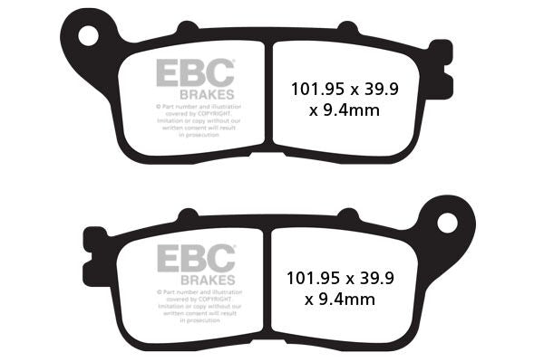 Ebc Brake Pad Sintered Hh BRAKE PADS - SINTERED METAL Ebc
