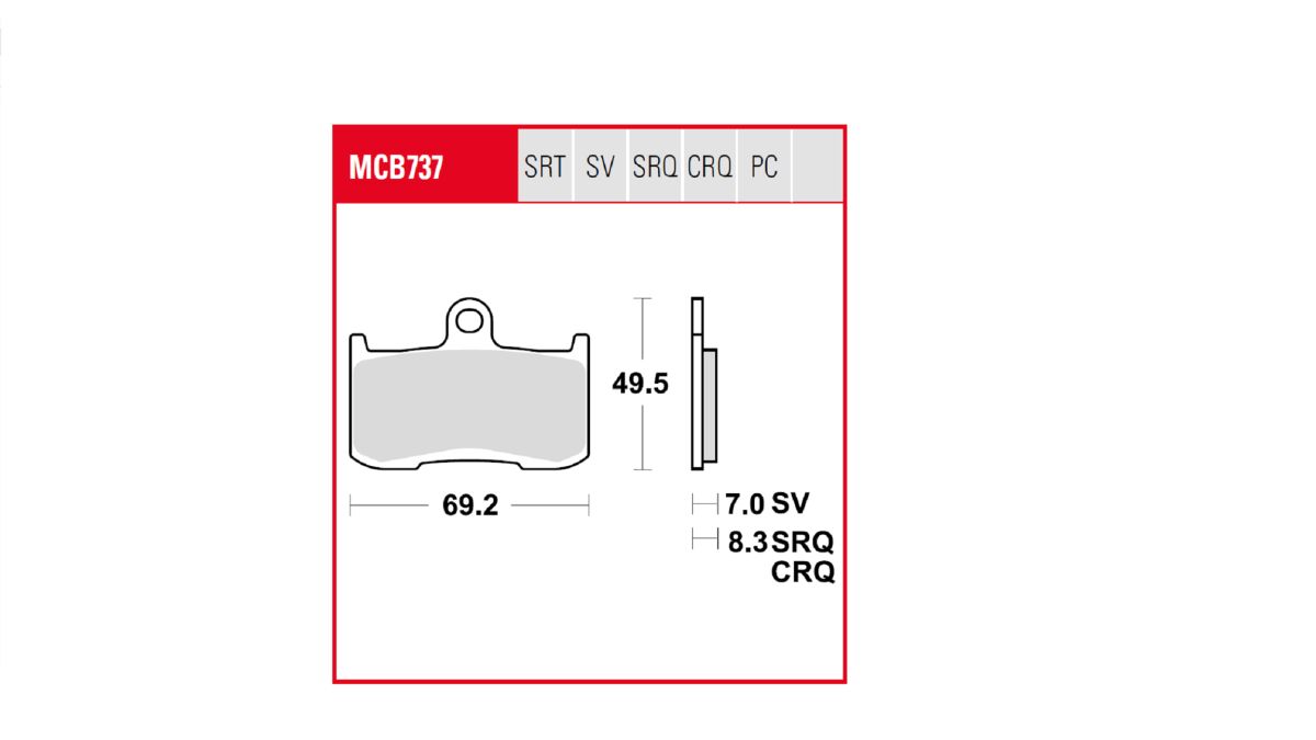 Trw Brake Pad Trw BRAKE PADS - SINTERED METAL Trw