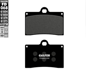 Galfer Brake Pad Semi Metal BRAKE PADS - SINTERED METAL Galfer
