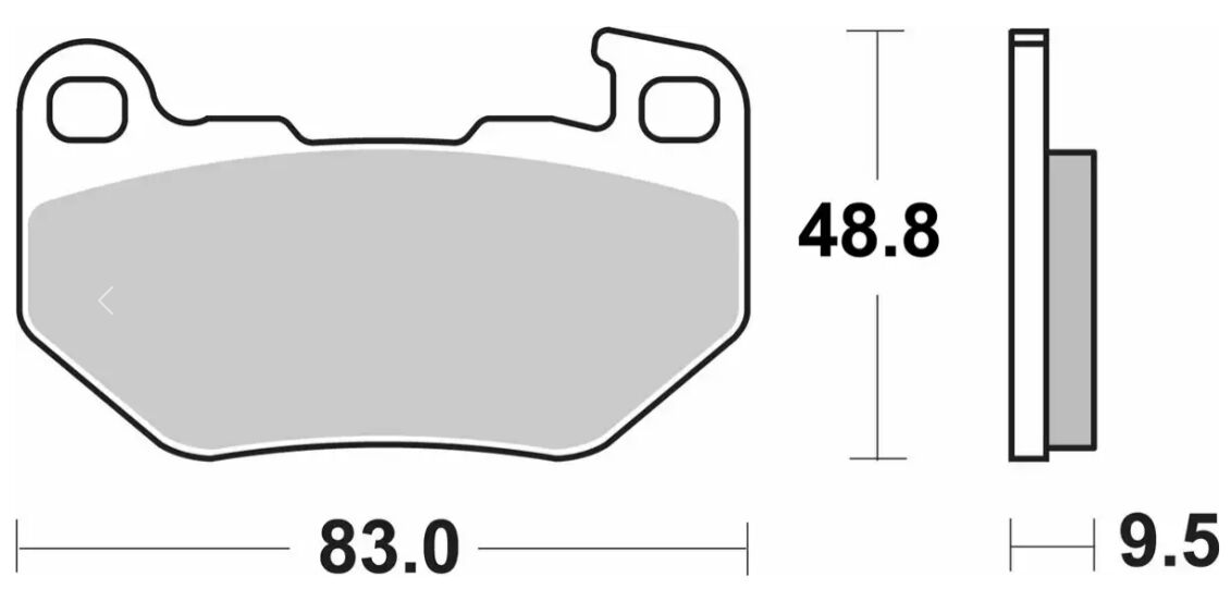 Sbs Brake Pad Sint Rear BRAKE PADS - SINTERED METAL Sbs