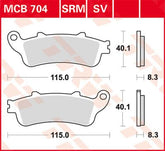 Trw Brake Pad Trw Mcb704 BRAKE PADS - CERAMIC Trw