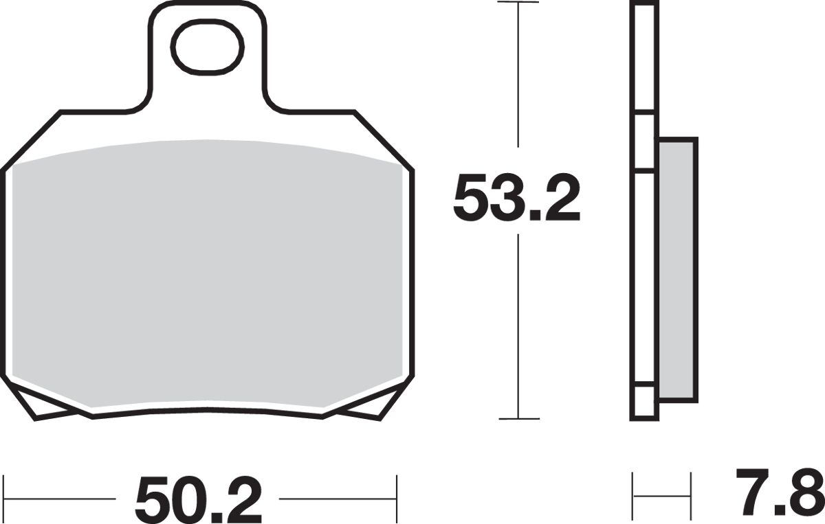 Sbs Brake Pad Sint Rear BRAKE PADS - CERAMIC Sbs