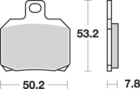Sbs Brake Pad Sint Rear BRAKE PADS - CERAMIC Sbs