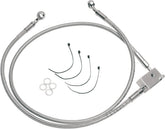 Drag Specialties Rear Brake Line Stainless Steel 2" Extended Brake Lines Hoses Stainless Drag Specialties