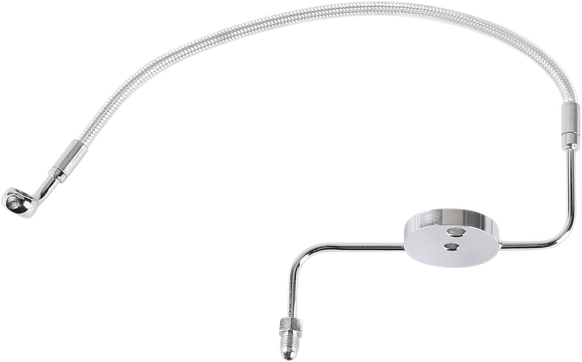 Magnum Shielding Brake Line Front Lower Designer Clear Jacket Chrome Nature Brake Lines Hoses Stainless Magnum Shielding