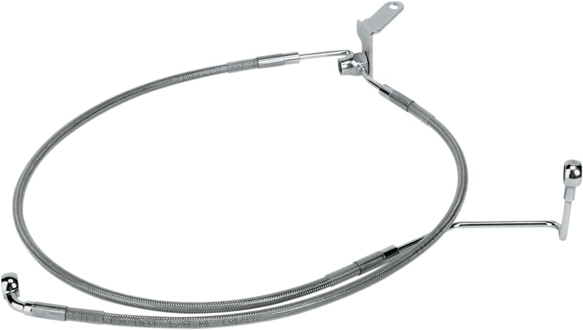 Drag Specialties Brake Line Rr +3 04 06 St BRAKE LINES-HOSES-STAINLESS ST Drag Specialties