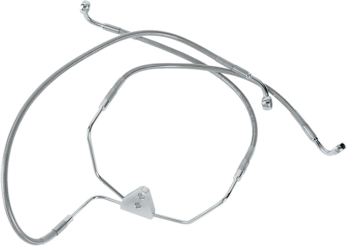 Drag Specialties Brakeline Fr 96 07 Flht BRAKE LINES-HOSES-STAINLESS ST Drag Specialties
