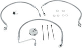 Drag Specialties Front Brake Line Stainless Steel Dual Disc Brake Lines Hoses Stainless Drag Specialties