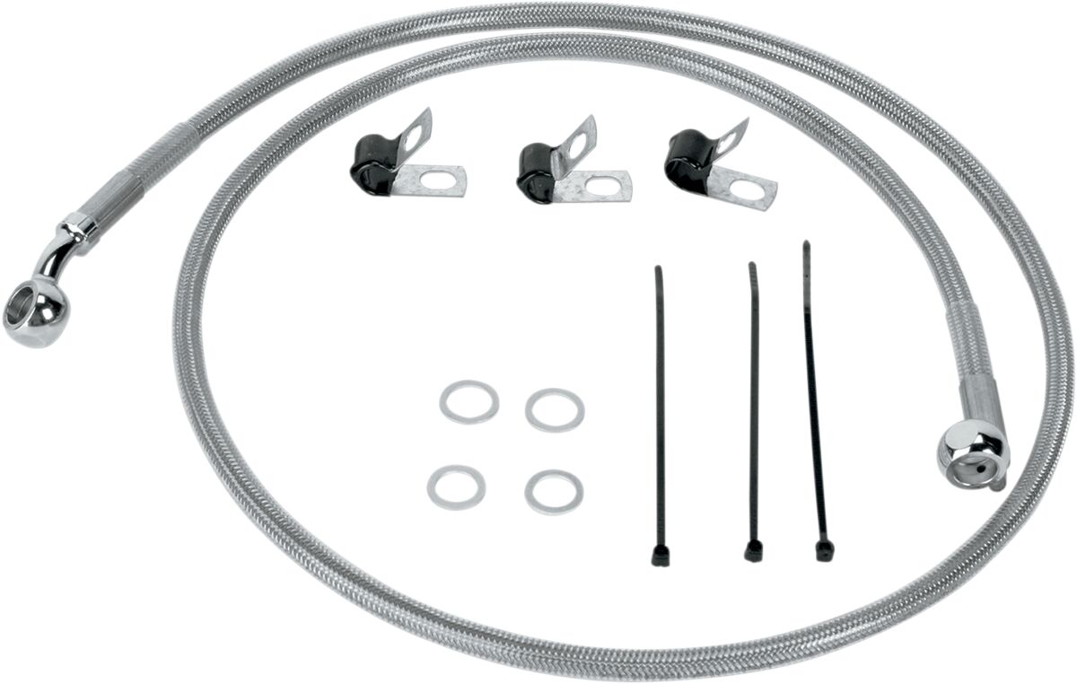 Drag Specialties Front Brake Line Stainless Steel Brake Lines Hoses Stainless Drag Specialties