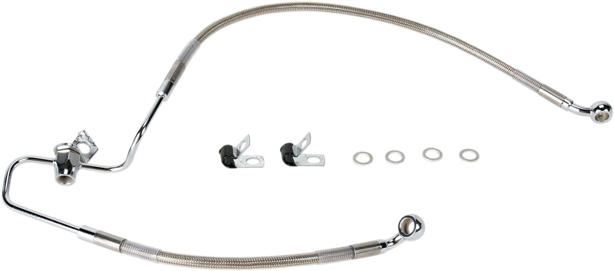 Drag Specialties Rear Brake Line Stainless Steel Brake Lines Hoses Stainless Drag Specialties