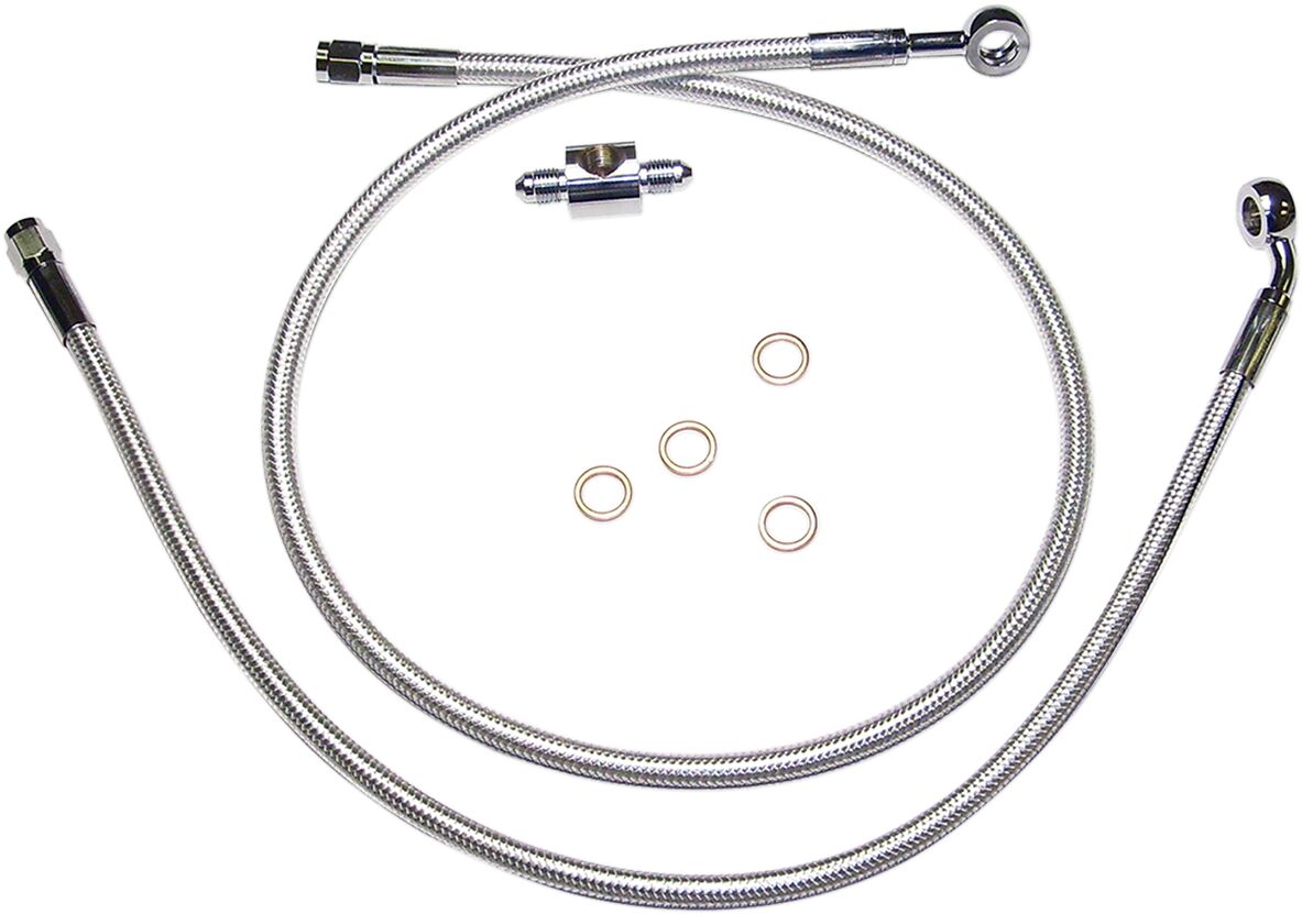 Magnum Shielding Brake Line Rear Non Abs Sterling Chromite® Ii Nature Brake Lines Hoses Stainless Magnum Shielding