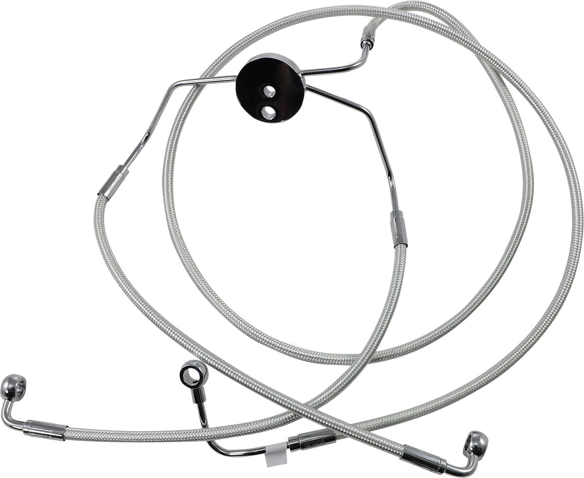 Magnum Shielding Brake Line Front Lower Dual Disc Abs Designer Clear Jacket Sterling Chromite® Ii Nature Brake Lines Hoses Stainless Magnum Shielding