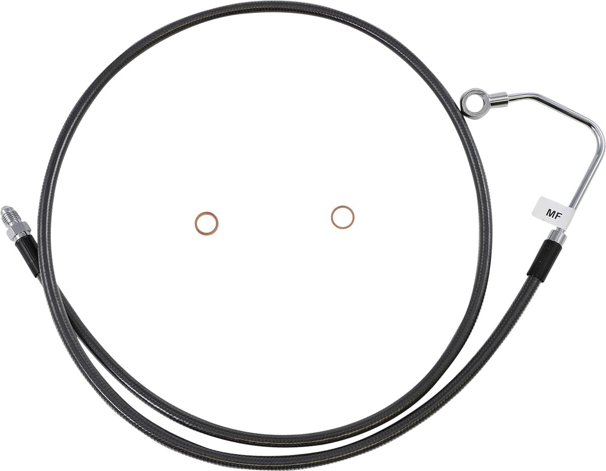 Magnum Shielding Brake Line Front Mid Dual Disc Abs Designer Chrome Black Brake Lines Hoses Stainless Magnum Shielding
