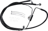 Drag Specialties Line Brk Fr 08 13 Flt Bl+8 BRAKE LINES-HOSES-STAINLESS ST Drag Specialties