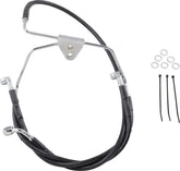 Drag Specialties Line Brk Ft Flh 96 07 Bk BRAKE LINES-HOSES-STAINLESS ST Drag Specialties