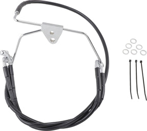 Drag Specialties Line Brk Ft Flh 96 07 Bk+6 BRAKE LINES-HOSES-STAINLESS ST Drag Specialties