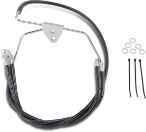 Drag Specialties Line Brk Ft Flh 96 07 Bk+6 BRAKE LINES-HOSES-STAINLESS ST Drag Specialties
