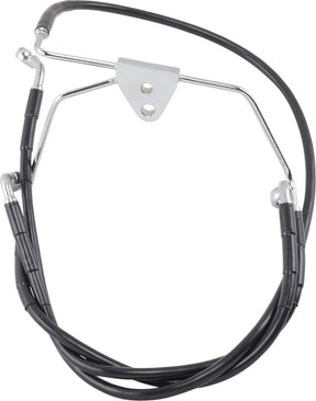 Drag Specialties Line Brk Ft Flh96 07 Bk+10 BRAKE LINES-HOSES-STAINLESS ST Drag Specialties
