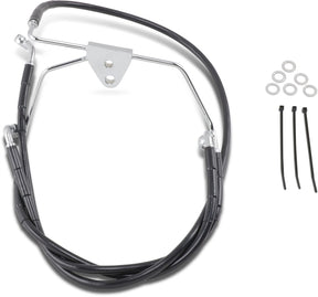 Drag Specialties Line Brk Ft Flh96 07 Bk+10 BRAKE LINES-HOSES-STAINLESS ST Drag Specialties