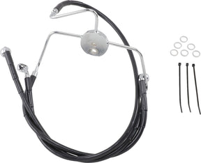Drag Specialties Line Brk Ft Flhr94 07 Bk+2 BRAKE LINES-HOSES-STAINLESS ST Drag Specialties