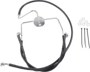Drag Specialties Line Brk Ft Flhr94 07 Bk+6 BRAKE LINES-HOSES-STAINLESS ST Drag Specialties