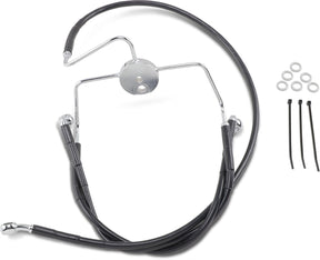 Drag Specialties Line Brk Ft Flhr94 07 Bk+6 BRAKE LINES-HOSES-STAINLESS ST Drag Specialties