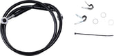 Drag Specialties Front Brake Line Black Vinyl Coated Stainless Steel Brake Lines Hoses Stainless Drag Specialties