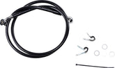 Drag Specialties Front Brake Line Black Vinyl Coated Stainless Steel Brake Lines Hoses Stainless Drag Specialties